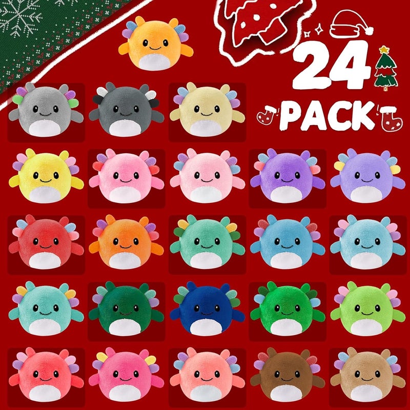 Zesua Advent Calendar 2025 with Mini Axolotl Plush Toys - Image 2